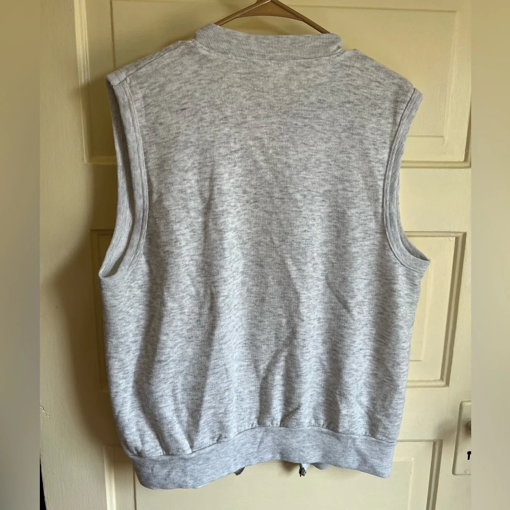 Vintage Sweatshirt Vest- Commander Video- Gray- Large - Picture 10 of 12